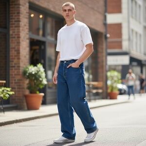 Sean John Relaxed Fit Blue Jeans